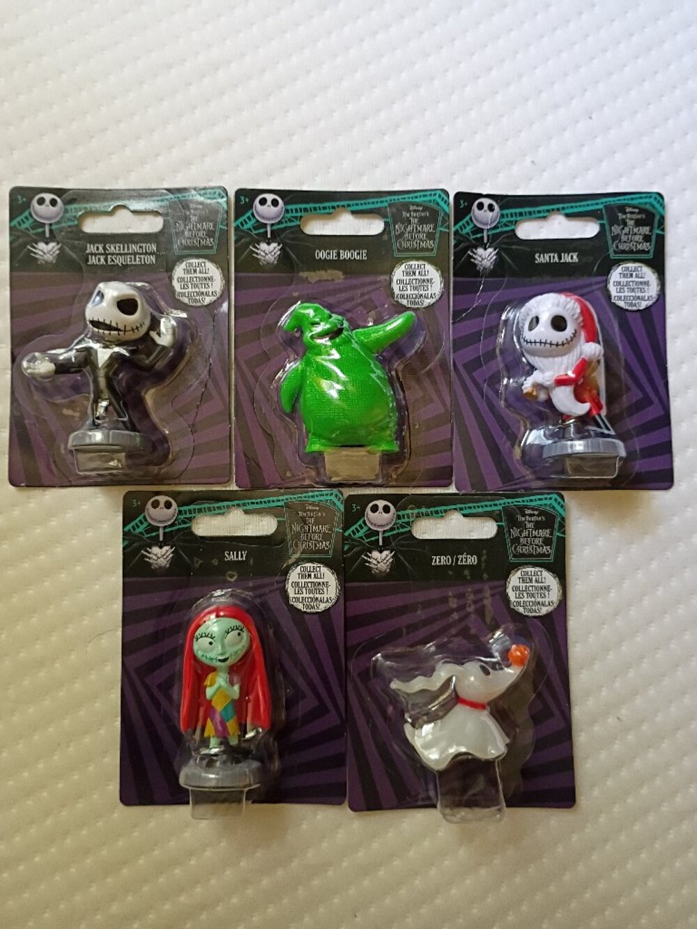 Disney Tim Burton Nightmare Before Christmas 5 Figure Lot Jack Sally Oogie Boogi